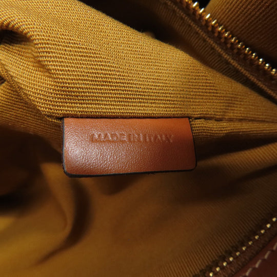 CELINE Tote Bag PVC Brown Triomphe Women Used Authentic