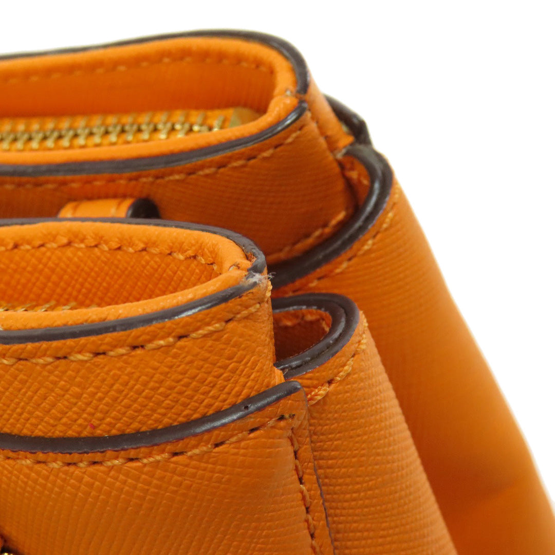 COACH Handbag 30402 leather Orange 2WAY Women Used Authentic