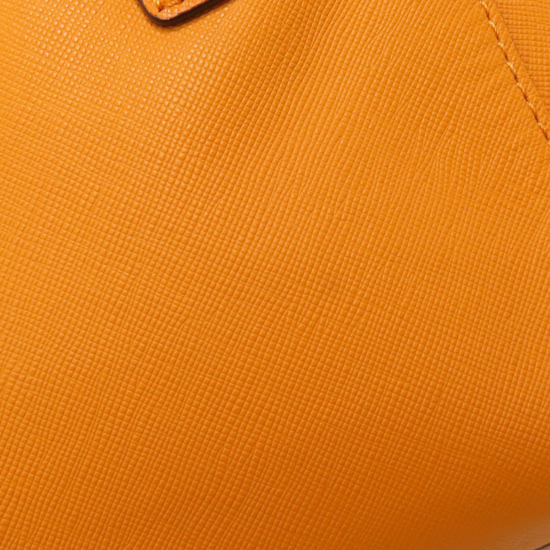 COACH Handbag 30402 leather Orange 2WAY Women Used Authentic