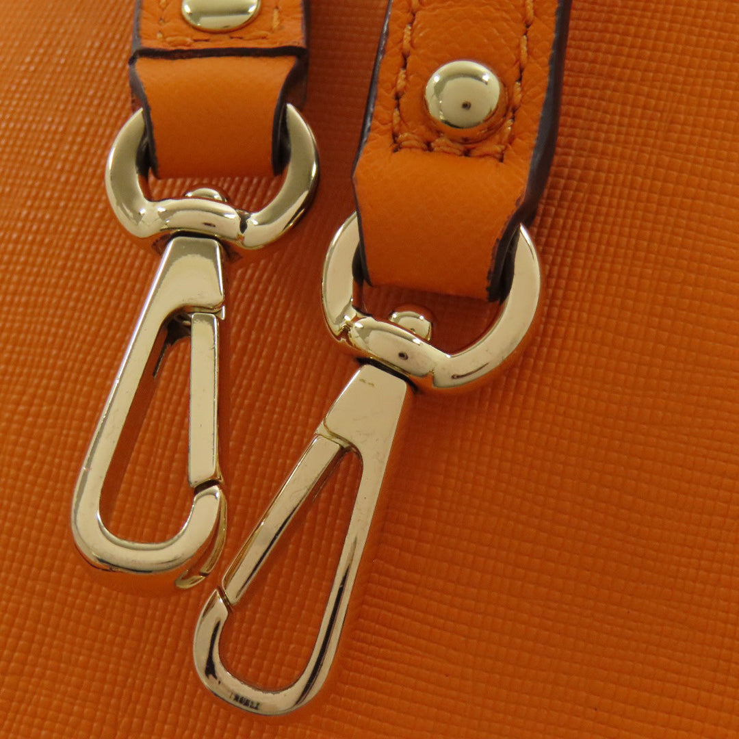 COACH Handbag 30402 leather Orange 2WAY Women Used Authentic