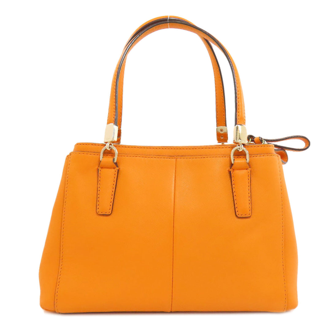 COACH Handbag 30402 leather Orange 2WAY Women Used Authentic