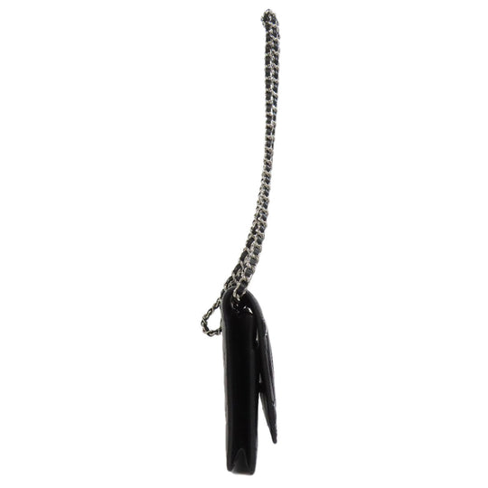 CHANEL Shoulder Bag Calfskin black Cambon line Chain wallet