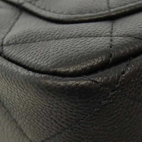 CHANEL Shoulder Bag Grained Calfskin Skin black ChainShoulder COCO Mark Gold Metal