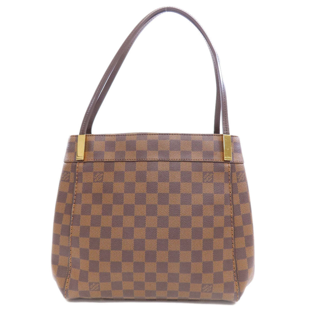 LOUIS VUITTON Tote Bag N41215 Damier canvas Brown Marley Bourne PM Women Used Authentic