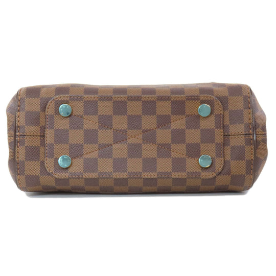 LOUIS VUITTON Tote Bag N41215 Damier canvas Brown Marley Bourne PM Women Used Authentic