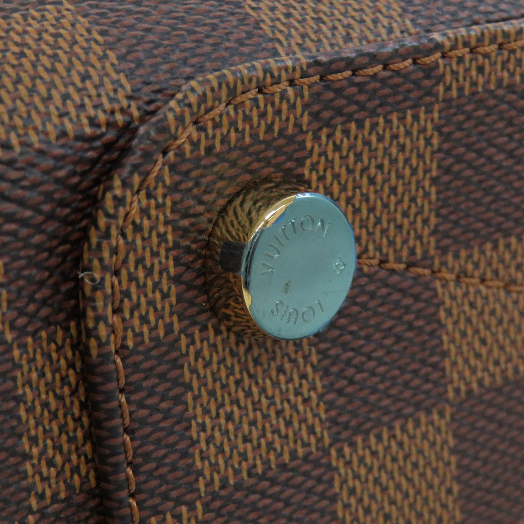 LOUIS VUITTON Tote Bag N41215 Damier canvas Brown Marley Bourne PM Women Used Authentic