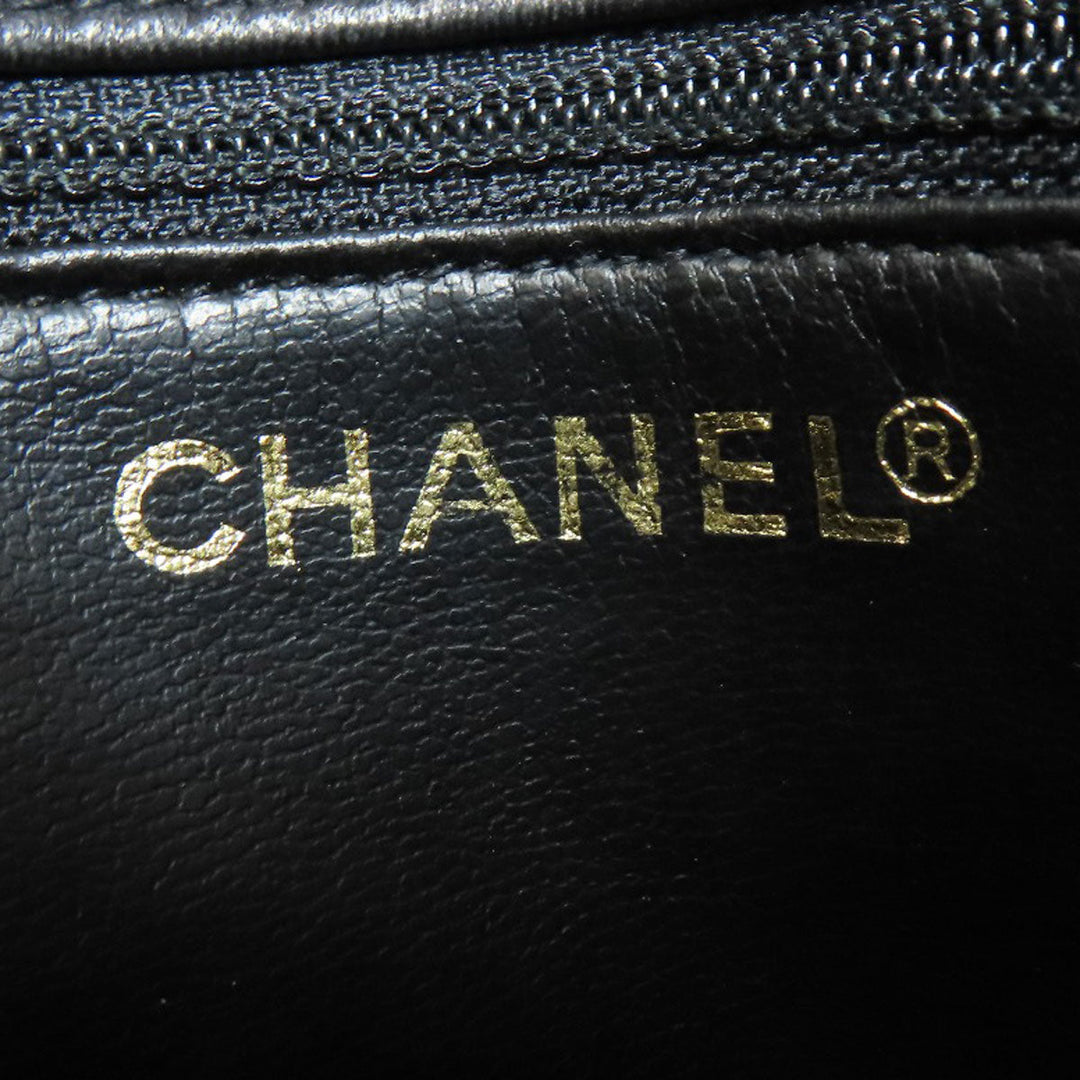 CHANEL Shoulder Bag lambskin black COCO Mark Women Used Authentic