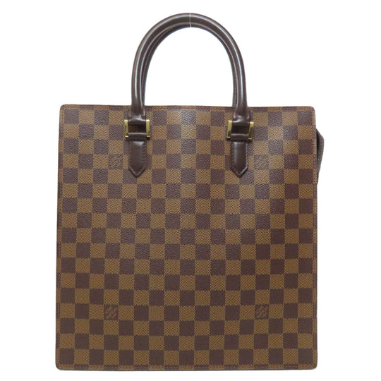 LOUIS VUITTON Tote Bag N51145 Damier canvas Brown Venice PM Women Used Authentic