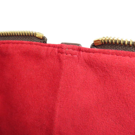 LOUIS VUITTON Tote Bag N51183 Damier canvas Brown Saleya PM Women Used Authentic