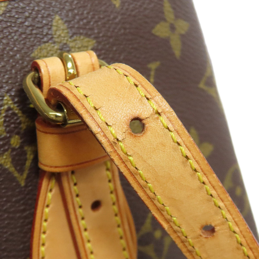 LOUIS VUITTON Tote Bag M42238 Monogram canvas Brown Bucket M Bucket PM Women Used Authentic