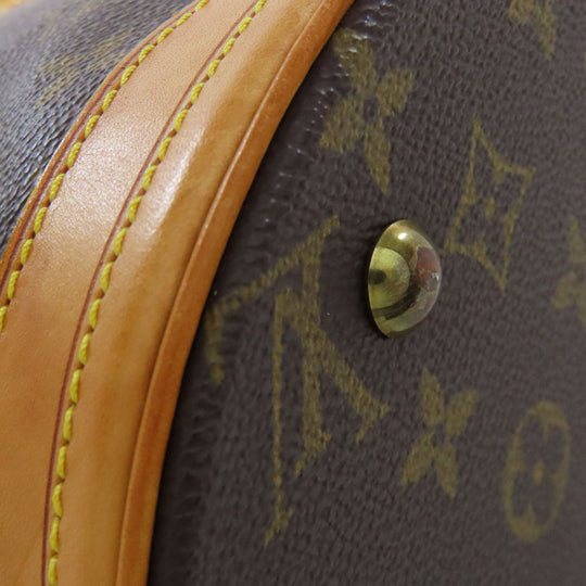 LOUIS VUITTON Tote Bag M42238 Monogram canvas Brown Bucket M Bucket PM Women Used Authentic