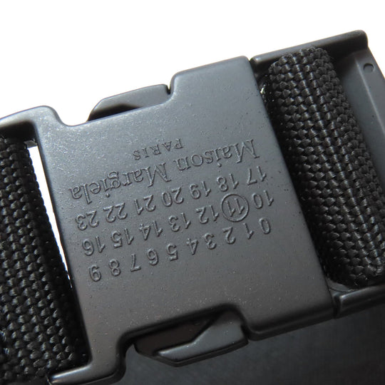 Maison Margiela Sling bag canvas black logo Women Used Authentic