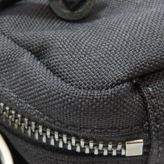 Maison Margiela Sling bag canvas black logo Women Used Authentic