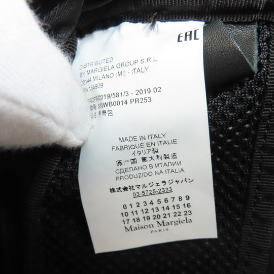 Maison Margiela Sling bag canvas black logo Women Used Authentic
