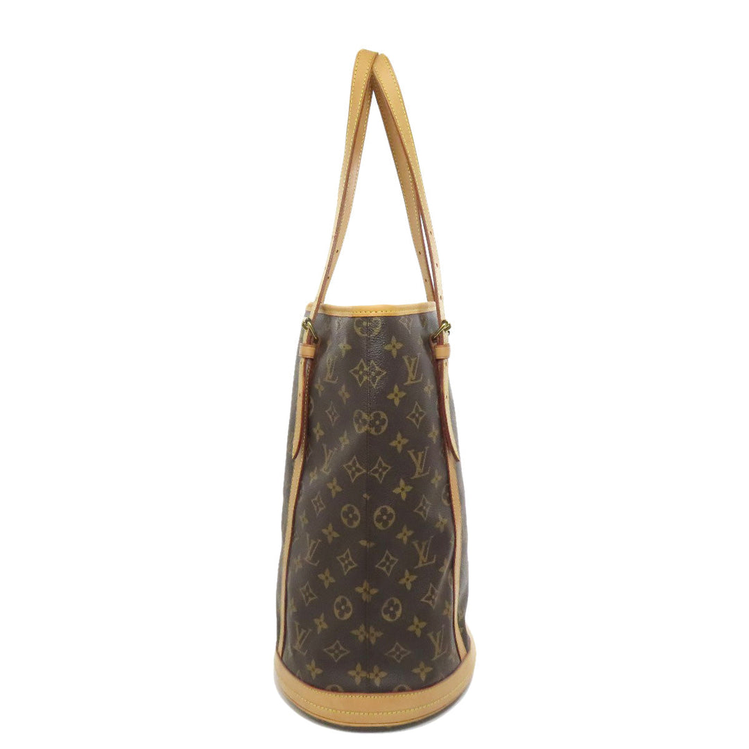 LOUIS VUITTON Tote Bag M42236 Monogram canvas Brown Bucket L Bucket GM Women Used Authentic