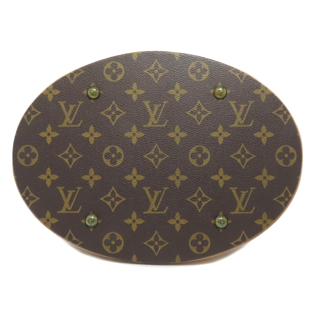 LOUIS VUITTON Tote Bag M42236 Monogram canvas Brown Bucket L Bucket GM Women Used Authentic