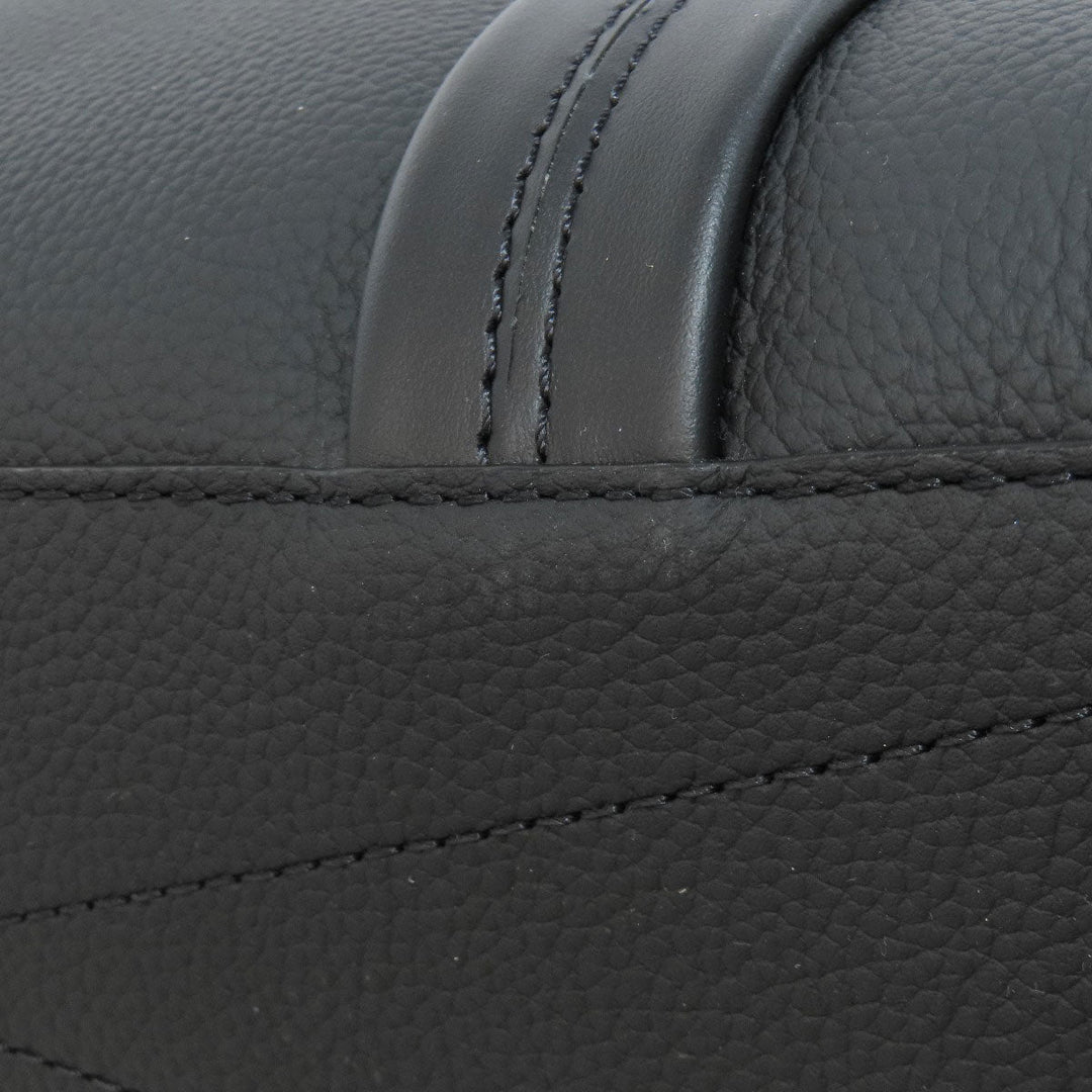 LOUIS VUITTON Tote Bag M57308 Grain Calfskin Leather black Aerogram Takeoff Tote Women Used Authentic