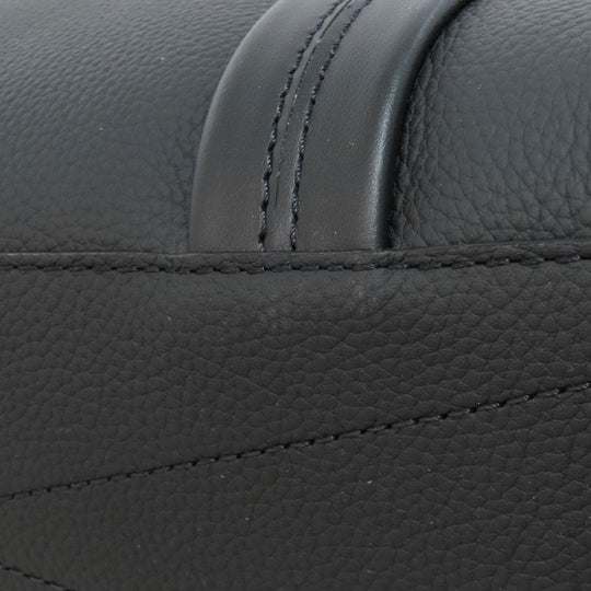 LOUIS VUITTON Tote Bag M57308 Grain Calfskin Leather black Aerogram Takeoff Tote Women Used Authentic