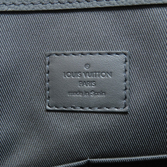 LOUIS VUITTON Tote Bag M57308 Grain Calfskin Leather black Aerogram Takeoff Tote Women Used Authentic