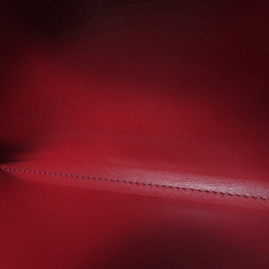 BURBERRY Long Wallet Purse leather Red Shoulder wallet Women Used Authentic