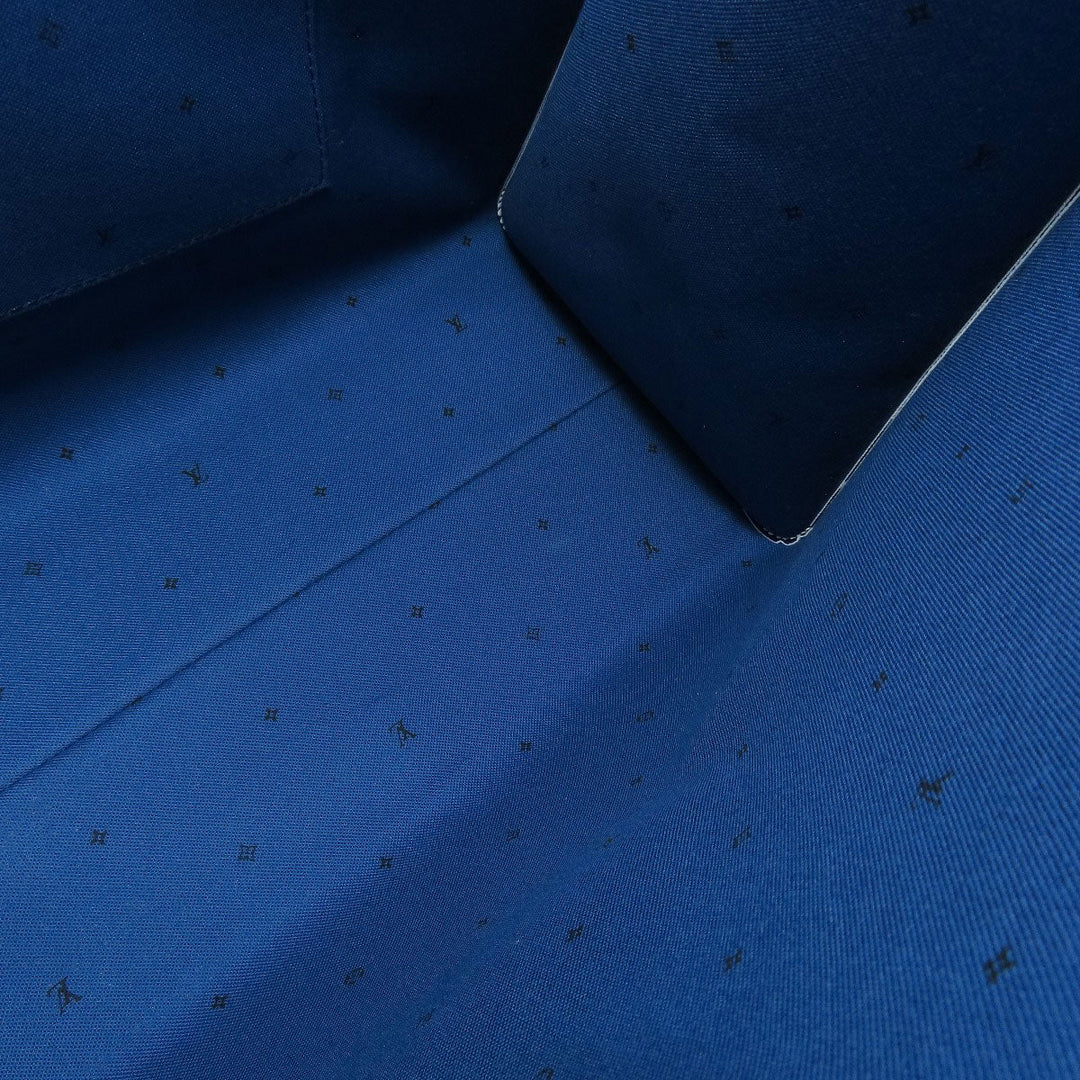 LOUIS VUITTON Tote Bag M45120 Monogram canvas blue On the Go GM Escale Women Used Authentic