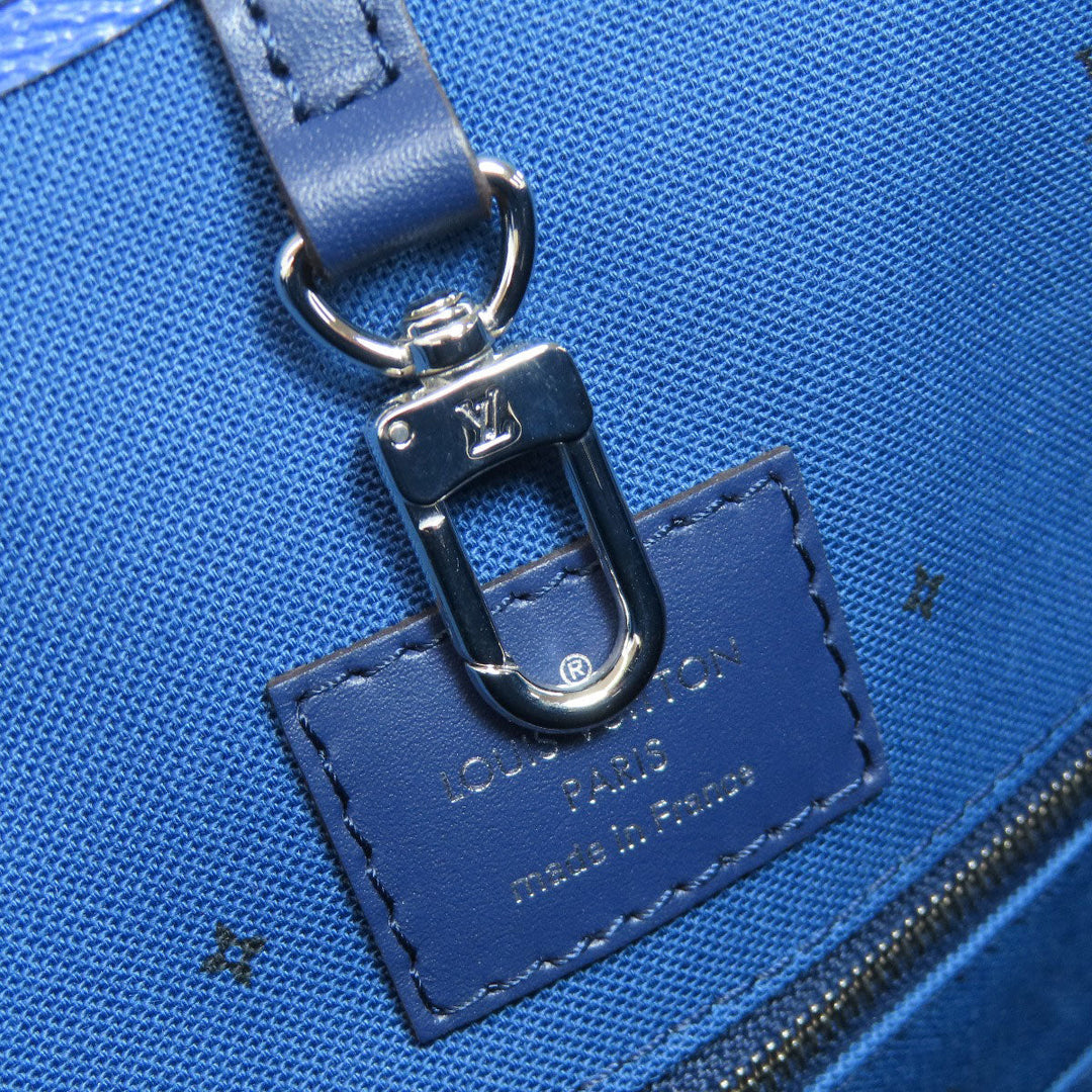 LOUIS VUITTON Tote Bag M45120 Monogram canvas blue On the Go GM Escale Women Used Authentic