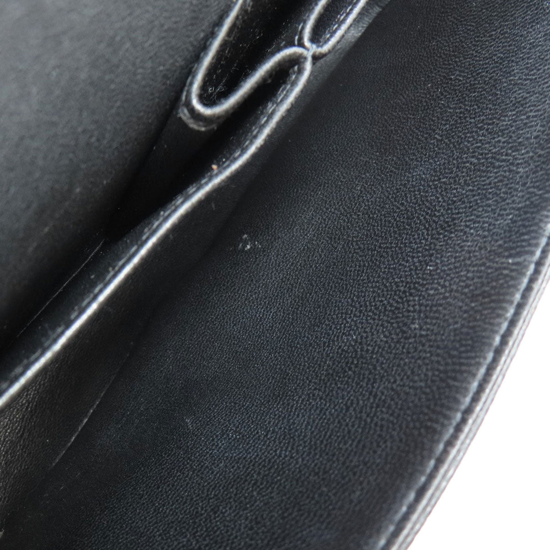 CHANEL Shoulder Bag Grained Calfskin Skin black ChainShoulder Matelasse Gold Metal