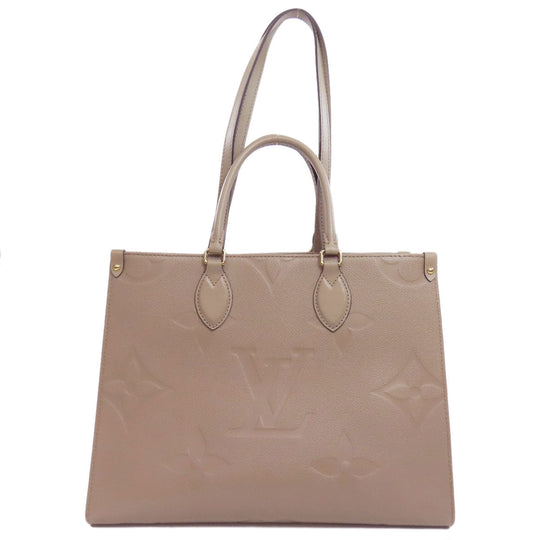 LOUIS VUITTON Tote Bag M45607 Ann Platt beige On the Go MM Women Used Authentic