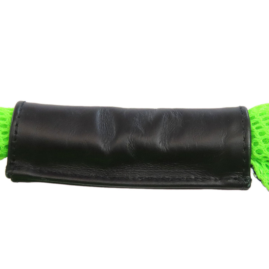 Maison Margiela Handbag polyester green MM6 Mesh Women Used Authentic