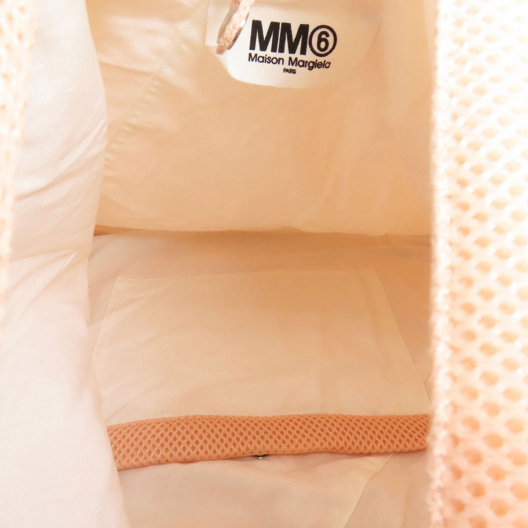 Maison Margiela Tote Bag polyester pink MM6 Mesh Women Used Authentic