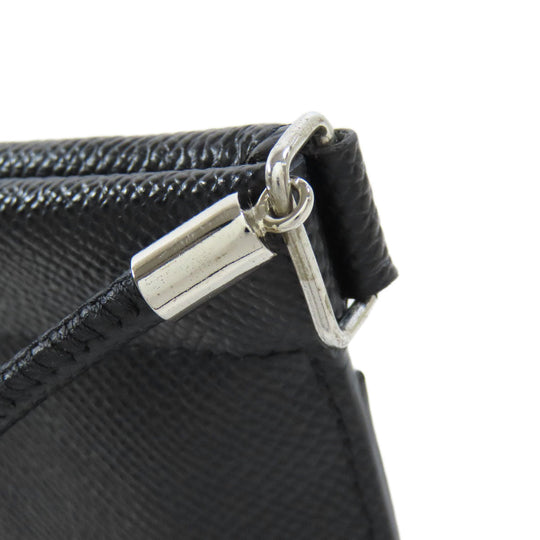 Maison Margiela Shoulder Bag leather black Pochette Women Used Authentic