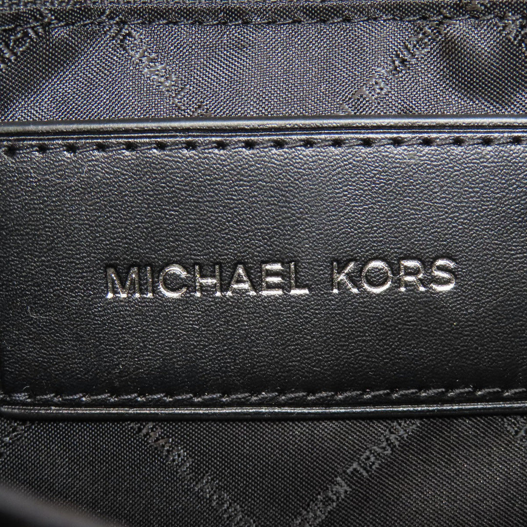 MICHAEL KORS Shoulder Bag PVC white Rainbow logo Women Used Authentic