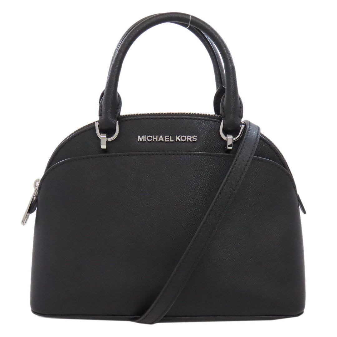 MICHAEL KORS Handbag PVC black 2WAY Women Used Authentic