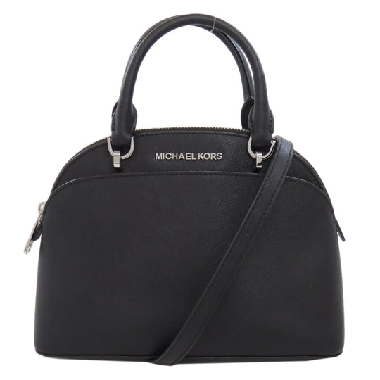 MICHAEL KORS Handbag PVC black 2WAY Women Used Authentic