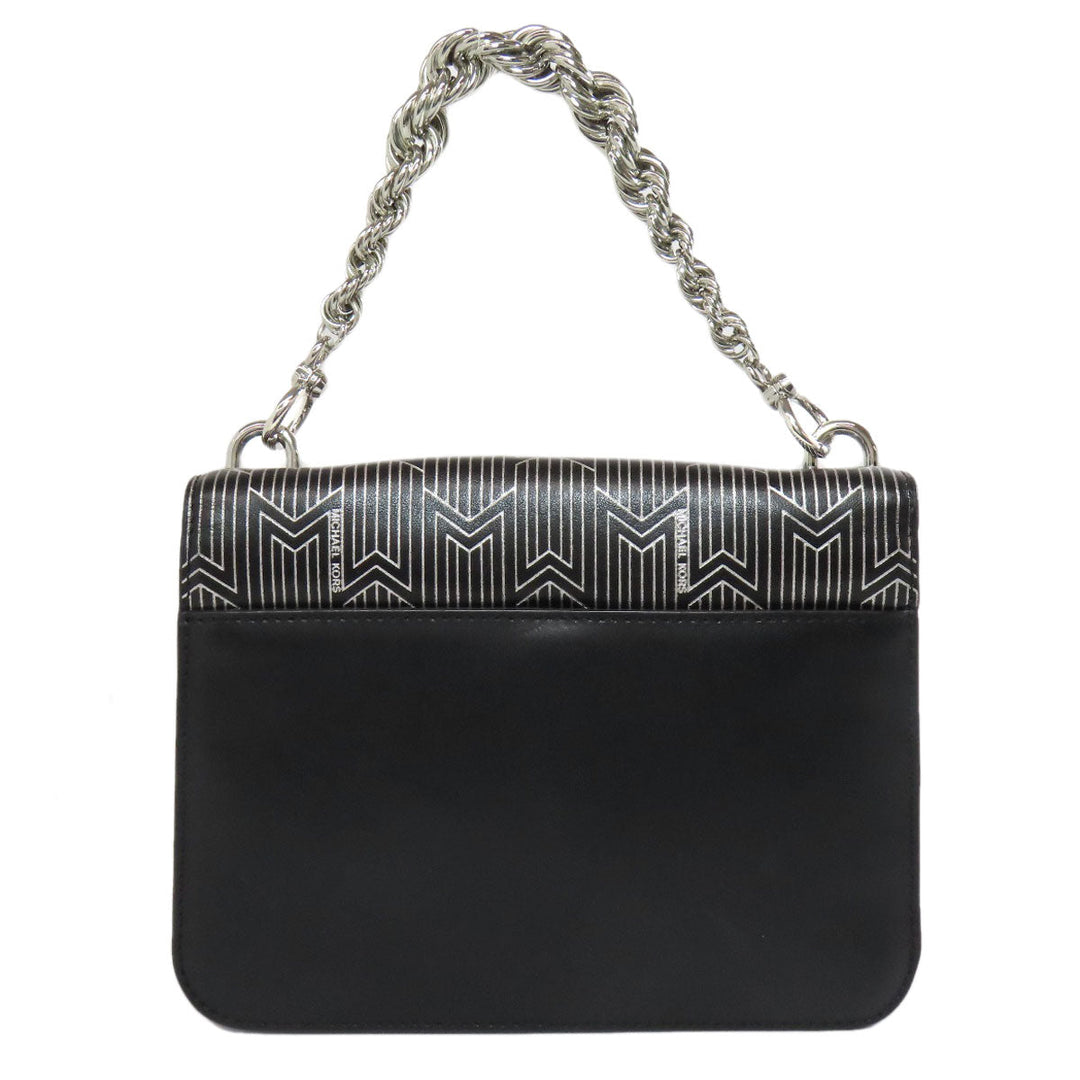 MICHAEL KORS Handbag Calfskin black 2WAY Women Used Authentic