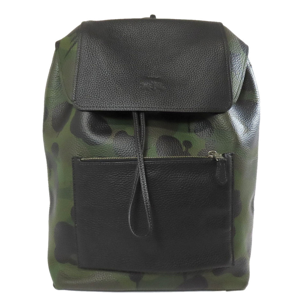 COACH Backpack 72000 leather green camouflage