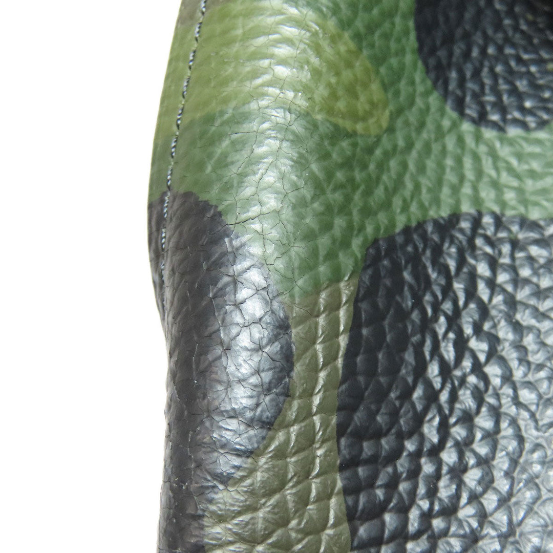 COACH Backpack 72000 leather green camouflage