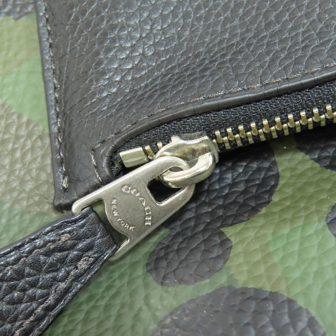 COACH Backpack 72000 leather green camouflage