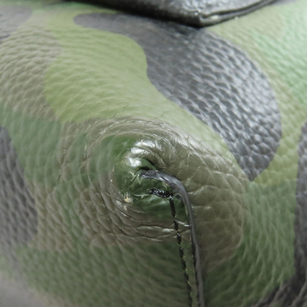 COACH Backpack 72000 leather green camouflage