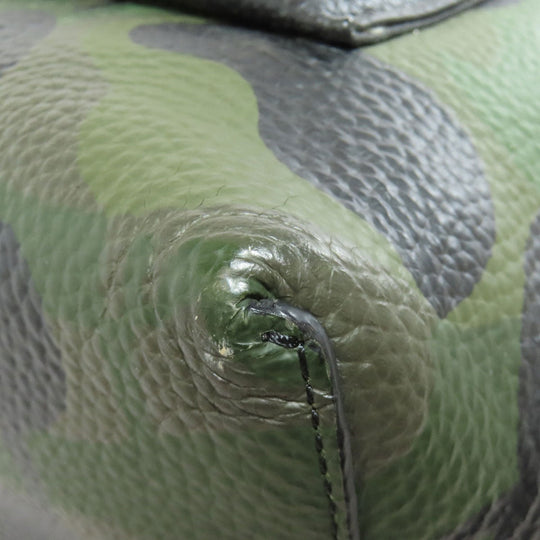 COACH Backpack 72000 leather green camouflage