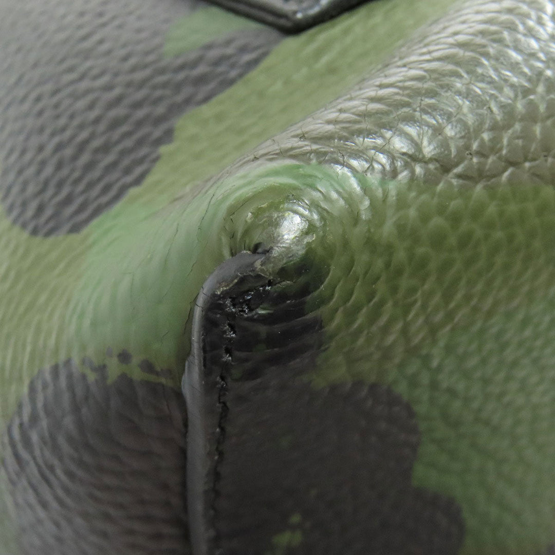 COACH Backpack 72000 leather green camouflage