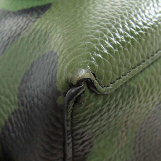 COACH Backpack 72000 leather green camouflage