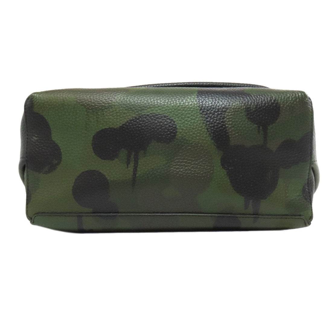 COACH Backpack 72000 leather green camouflage