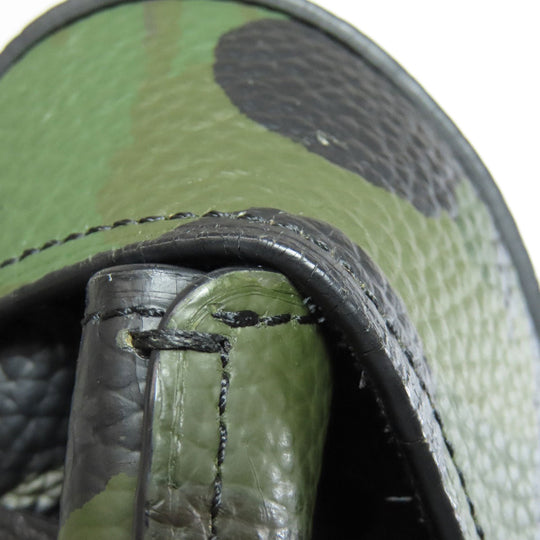 COACH Backpack 72000 leather green camouflage