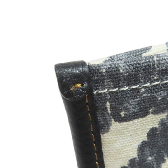 COACH Handbag CJ624 canvas black Dempsey Tote 40 Houndstooth Print and Patch 2WAY Women Used Authentic