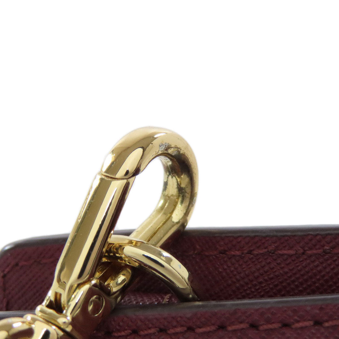 MICHAEL KORS Shoulder Bag PVC Red logo Women Used Authentic