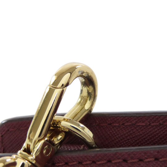 MICHAEL KORS Shoulder Bag PVC Red logo Women Used Authentic
