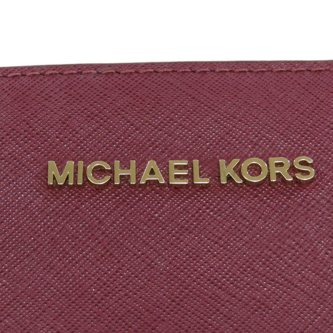 MICHAEL KORS Shoulder Bag PVC Red logo Women Used Authentic