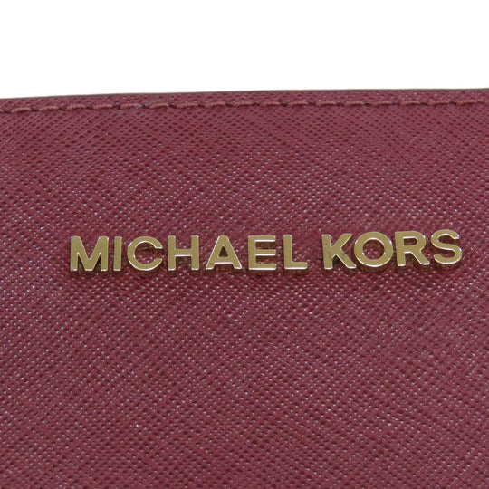 MICHAEL KORS Shoulder Bag PVC Red logo Women Used Authentic