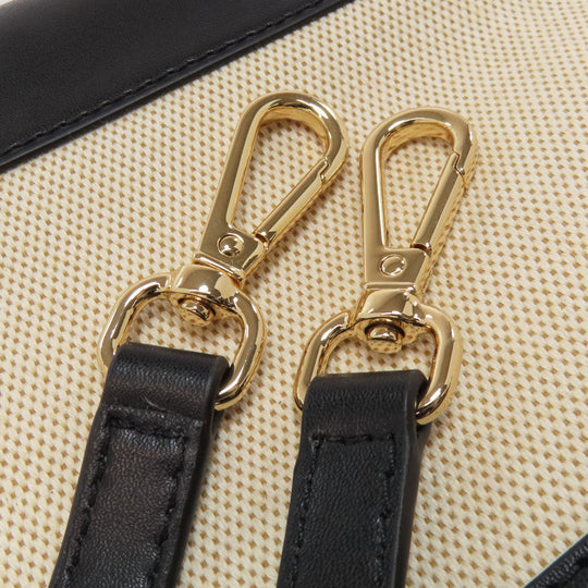 MICHAEL KORS Handbag canvas black 2WAY Women Used Authentic